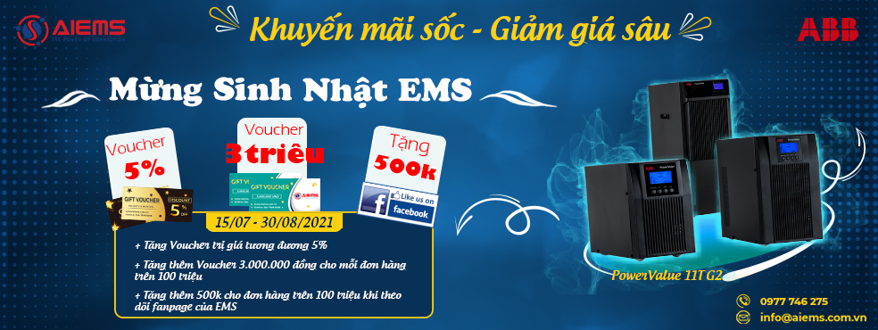 MỪNG SINH NHẬT EMS SOLUTION JSC, NHÀ PHÂN PHỐI CHÍNH THỨC UPS ABB TẠI VIỆT NAM